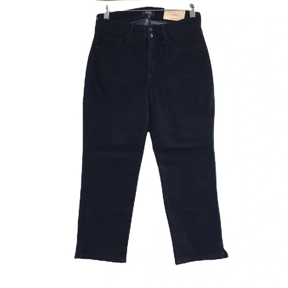 NYDJ Capri Snap Straight Jeans‎ Womens 2 Dark Wash Denim Cool Embrace - Picture 1 of 13